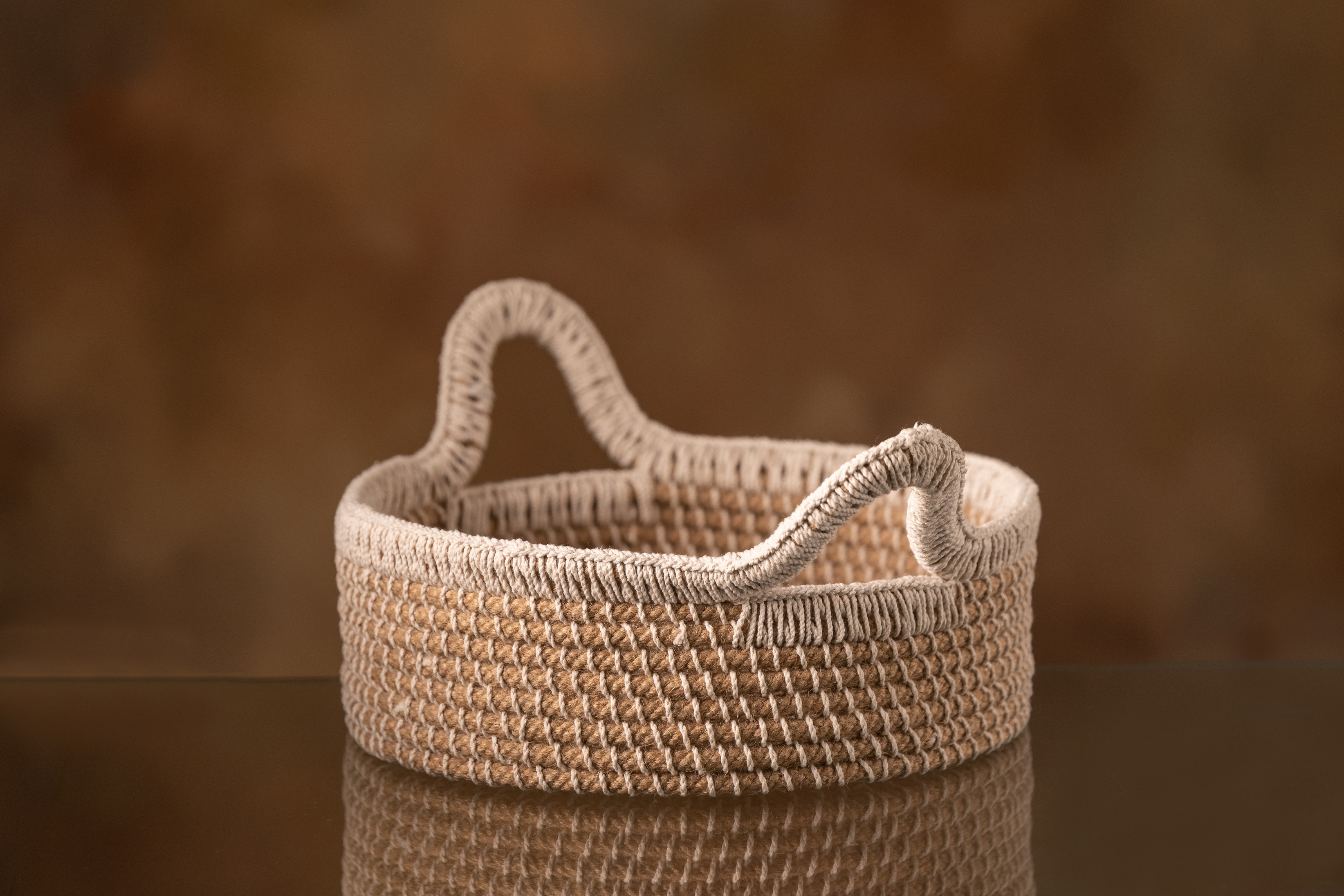 Jute Storage Organizer and Gifting Basket for multiple use