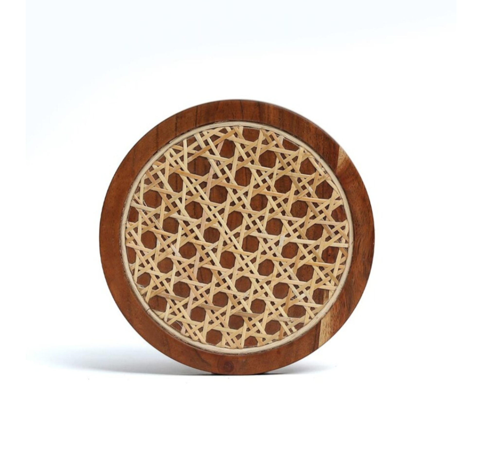 Rattan Weaving Coaster set