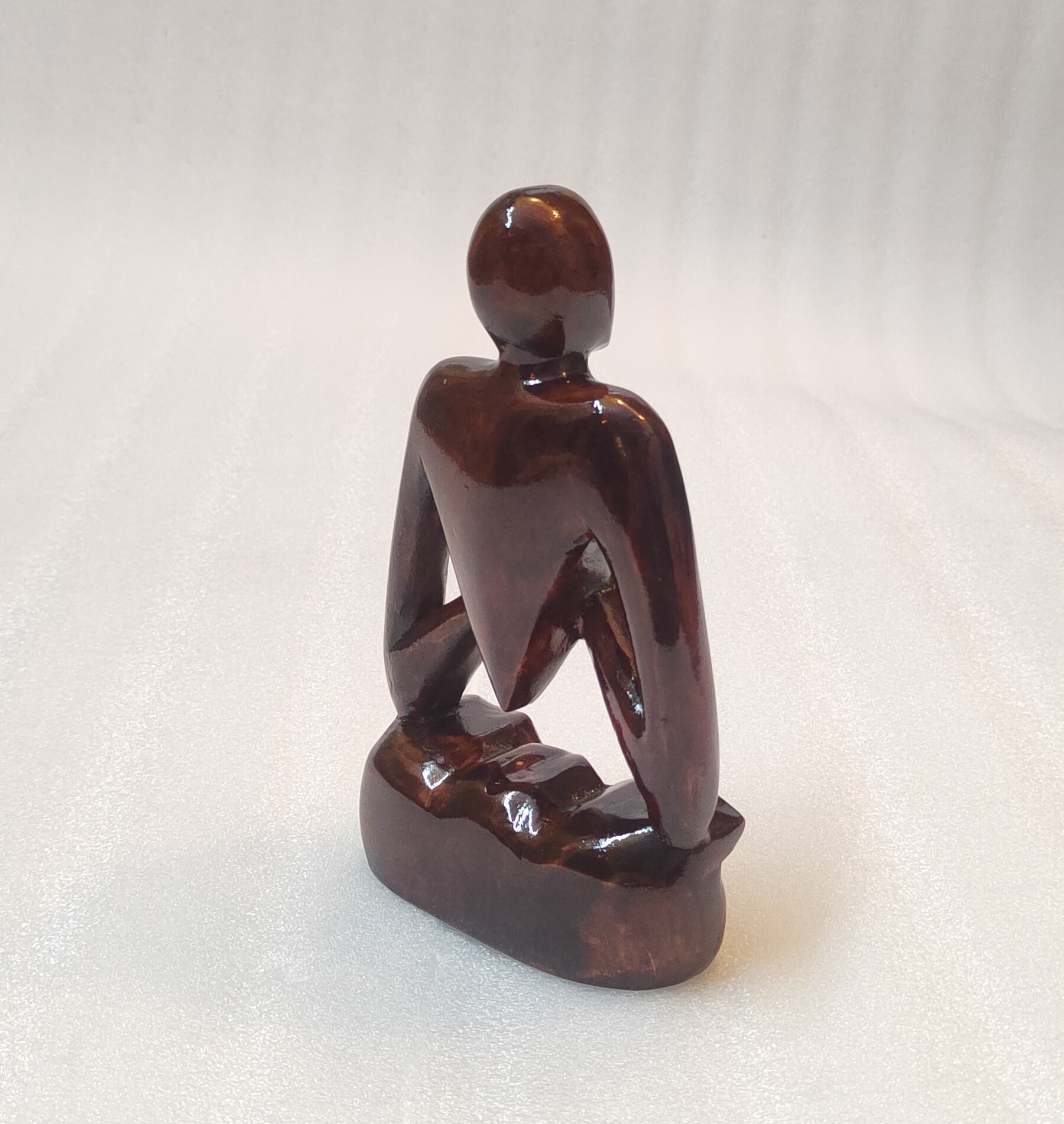 Lotus Meditation Yoga Wooden Sculpture