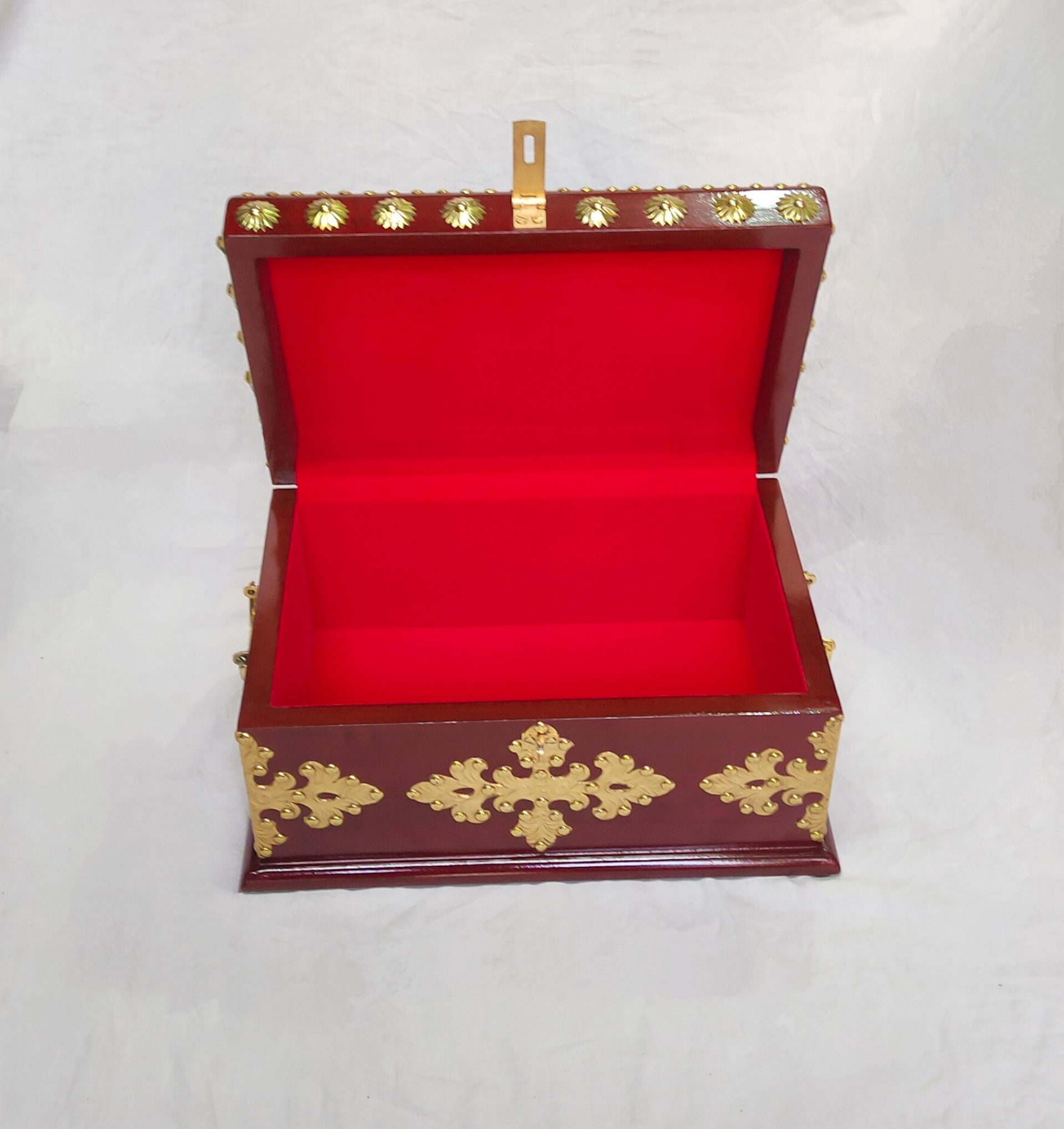 wooden Decorative Jewellery Box (Reddish)