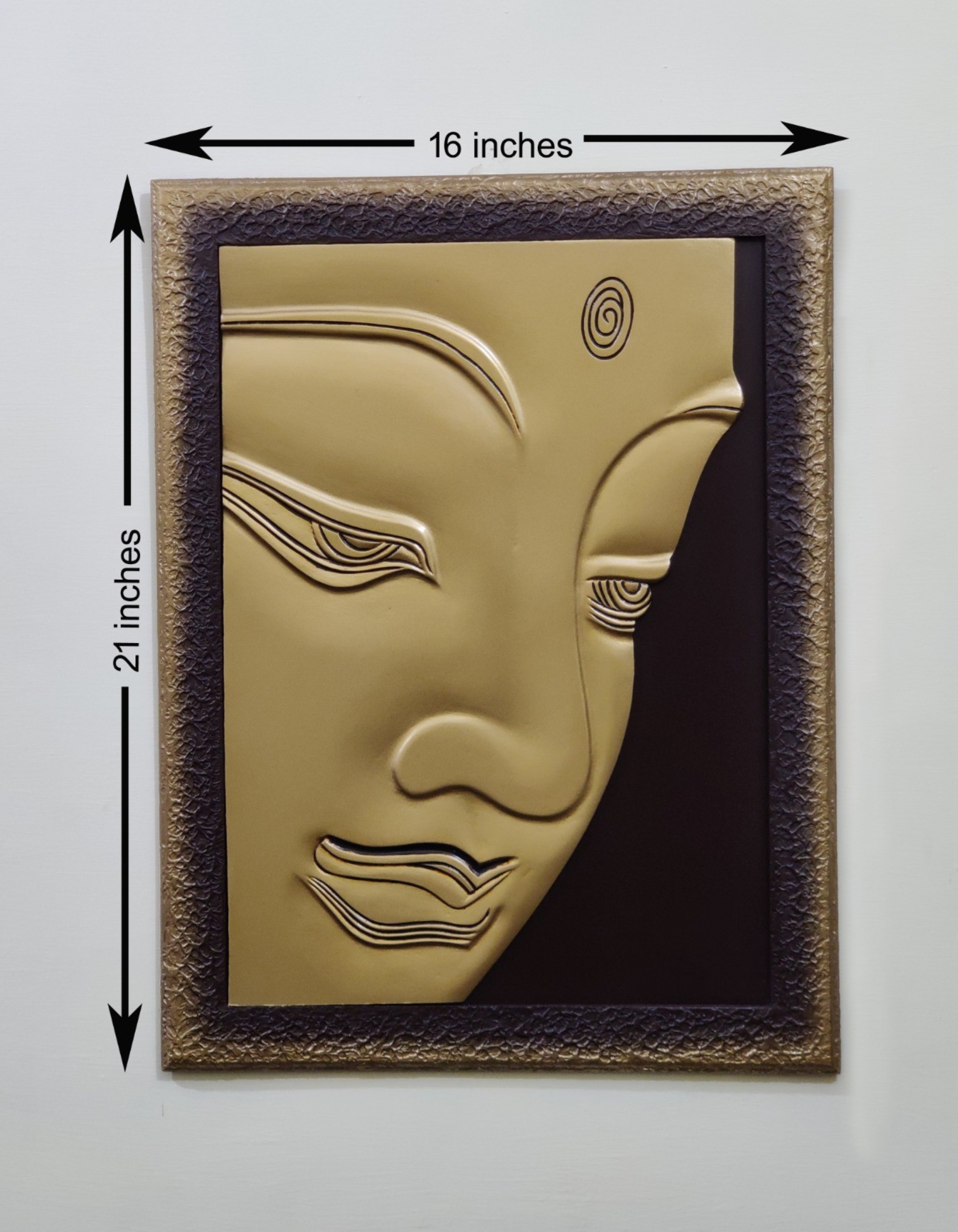 Lord buddha face Wall Painting