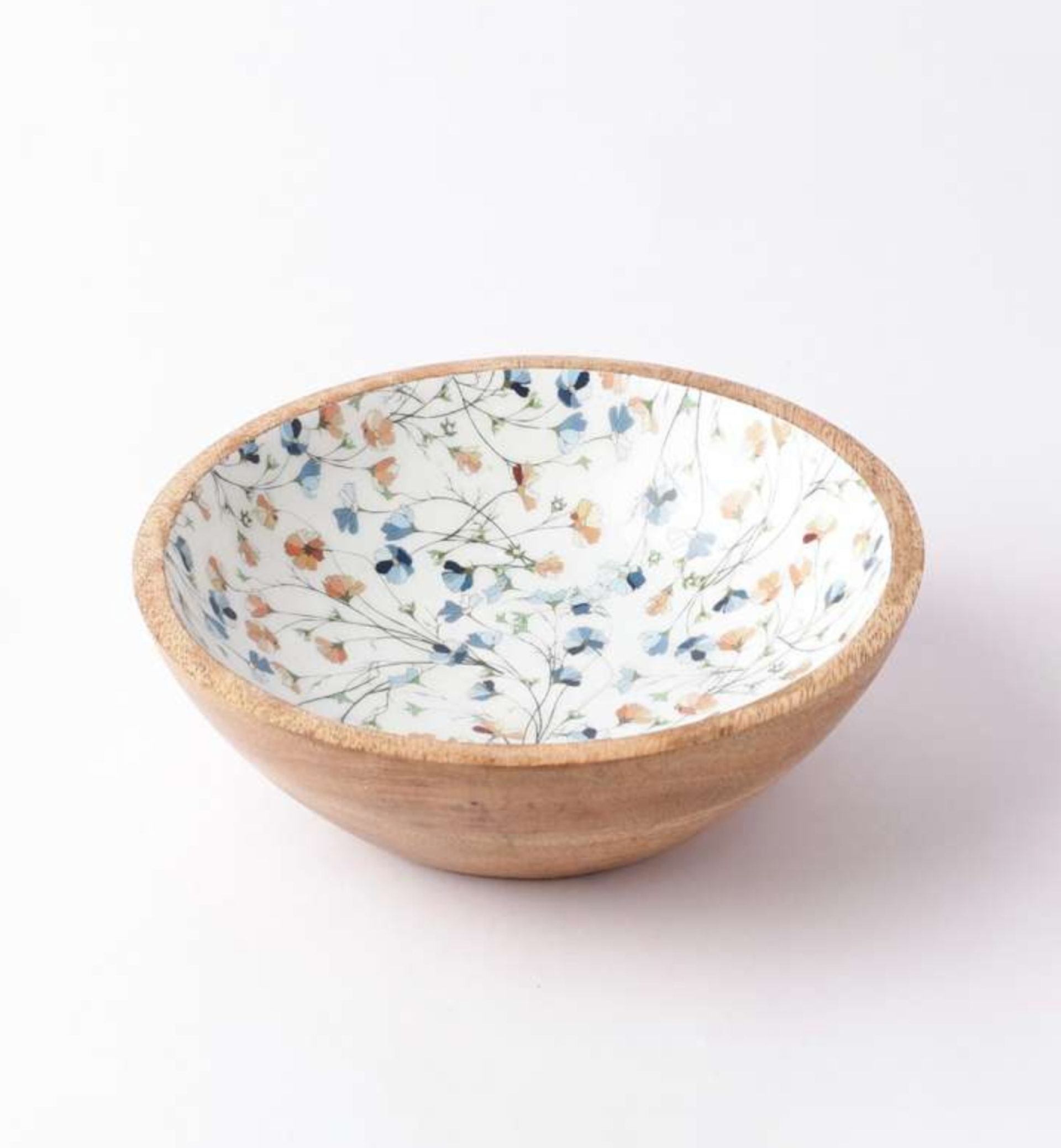 Wooden Serving Bowl (Spring Meadow)