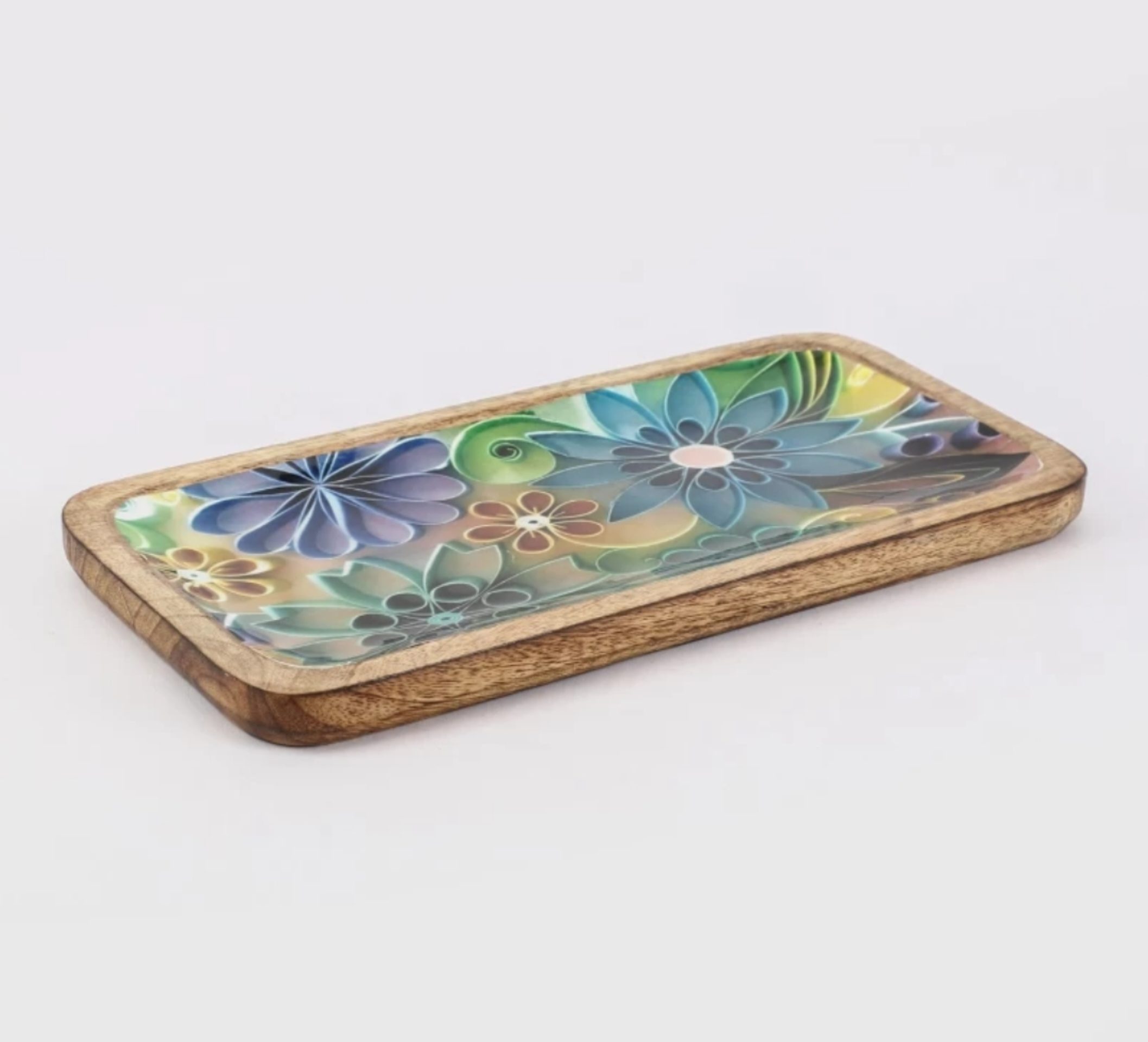 Floral Serving Platter