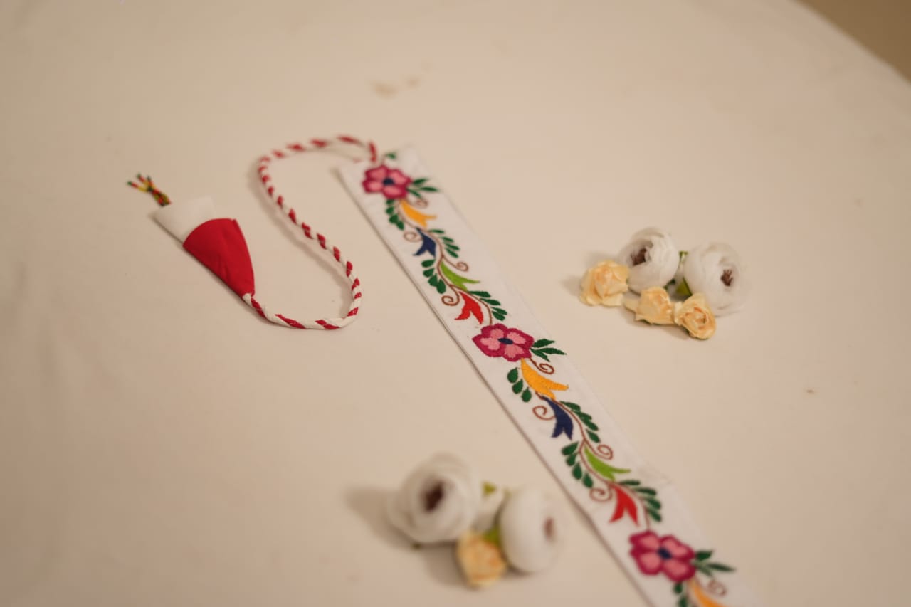 Floral Embroidered Belt 