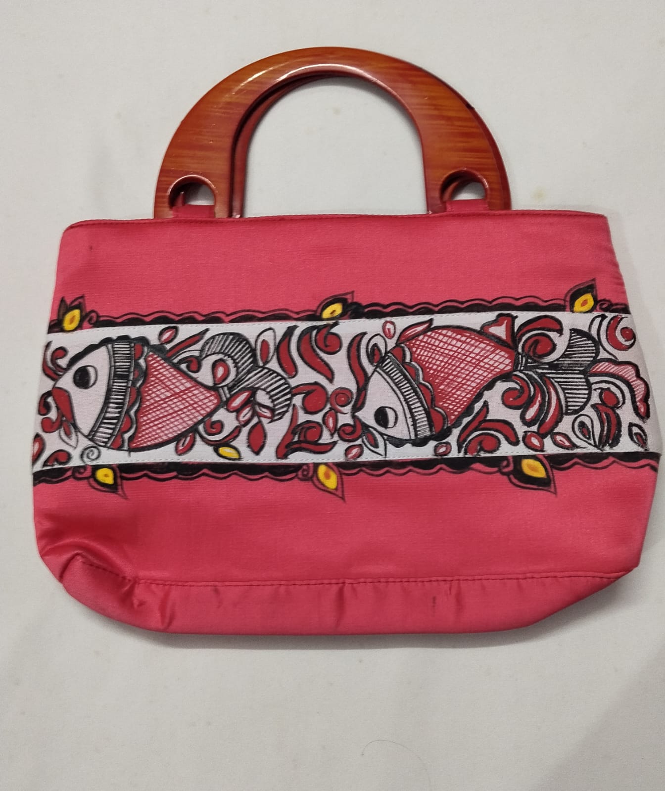 silk handle bag