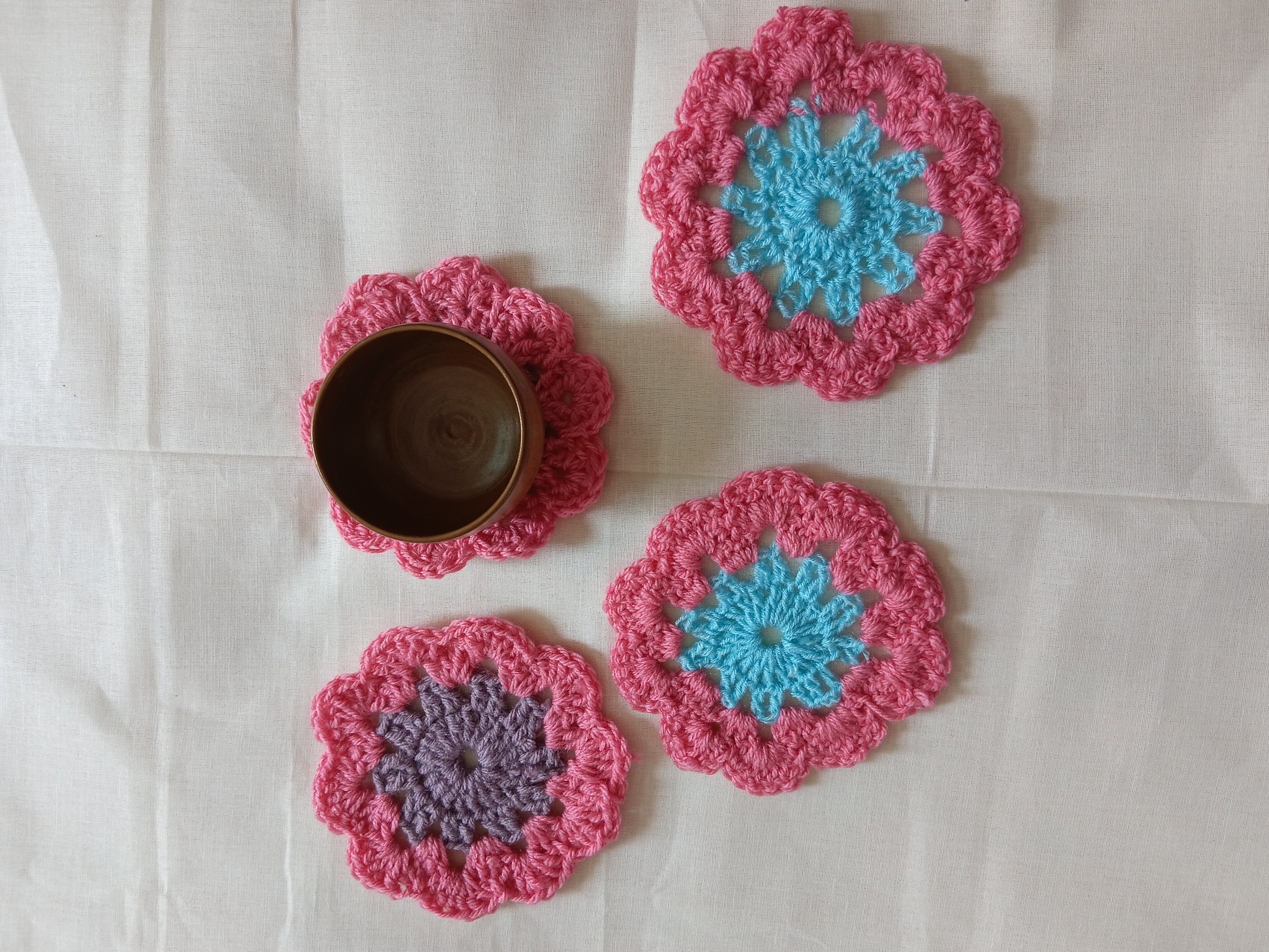 Floral Coaster Set of 4