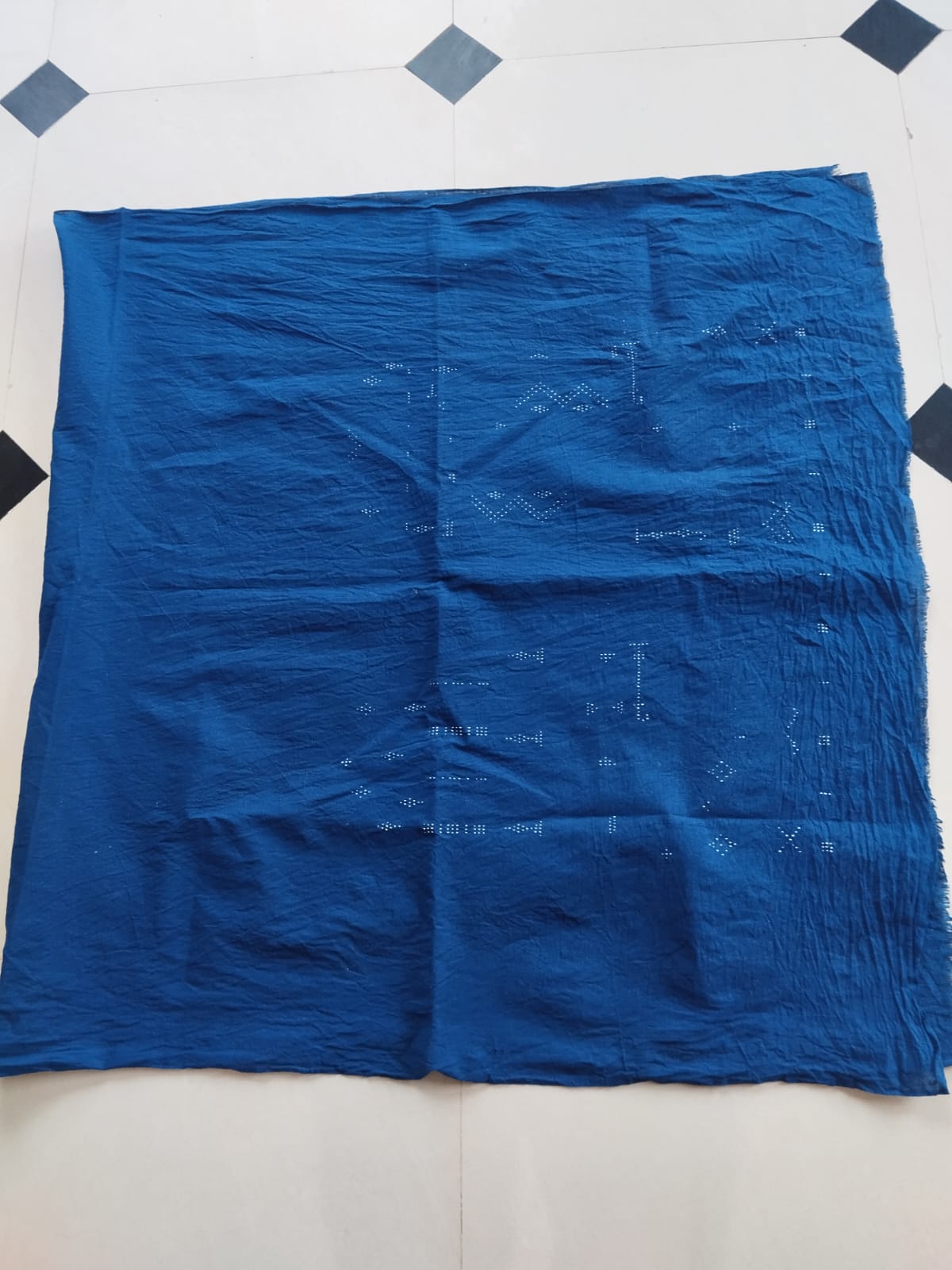 Tangaliya Handwoven Indigo Kala Cotton Fabric (For Men’s Shirt)