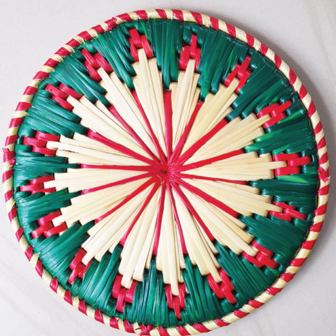 Moonj Grass Handwoven Wall Decor Plate