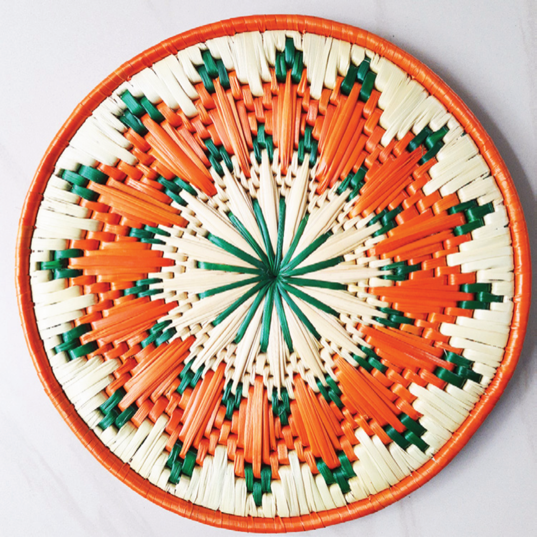 Moonj Grass Handwoven Wall Decor Plate