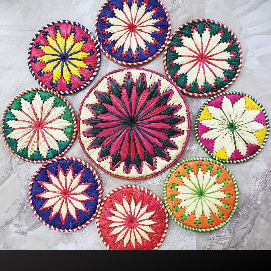 Moonj Grass Handwoven Wall Decor Plate