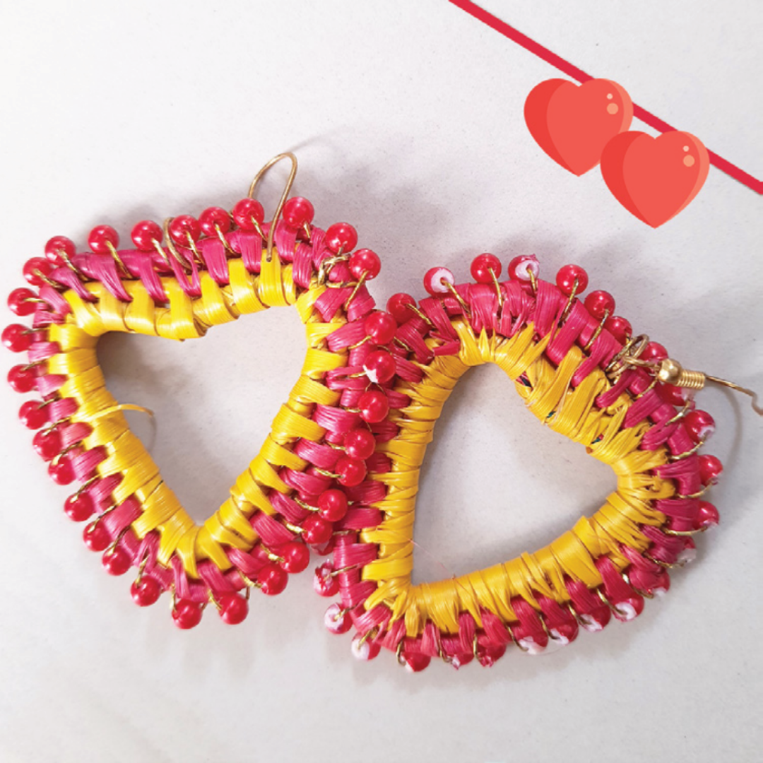 Moonj Grass Handcrafted Earrings