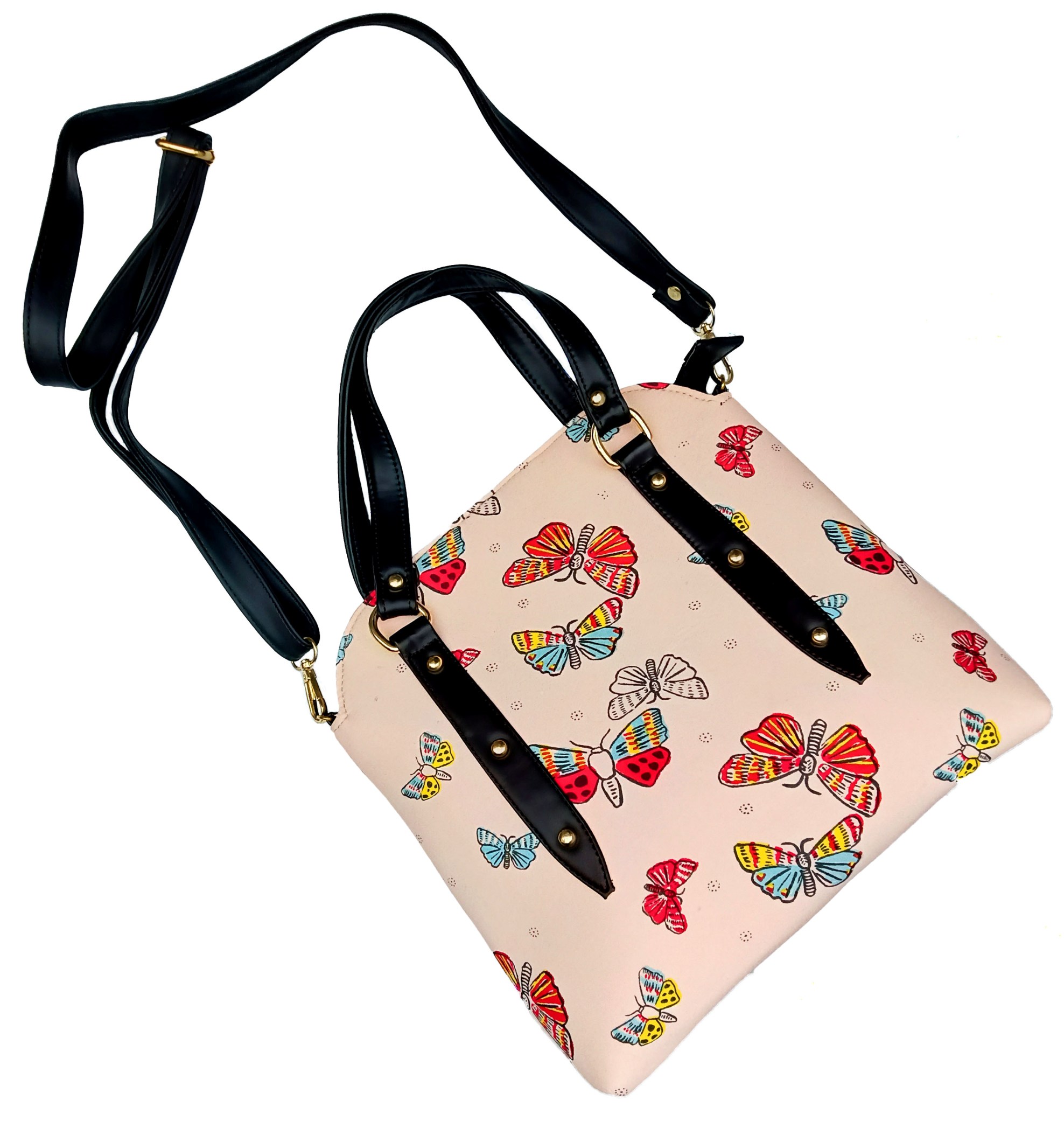 Handmade Crepe Pink Handbag