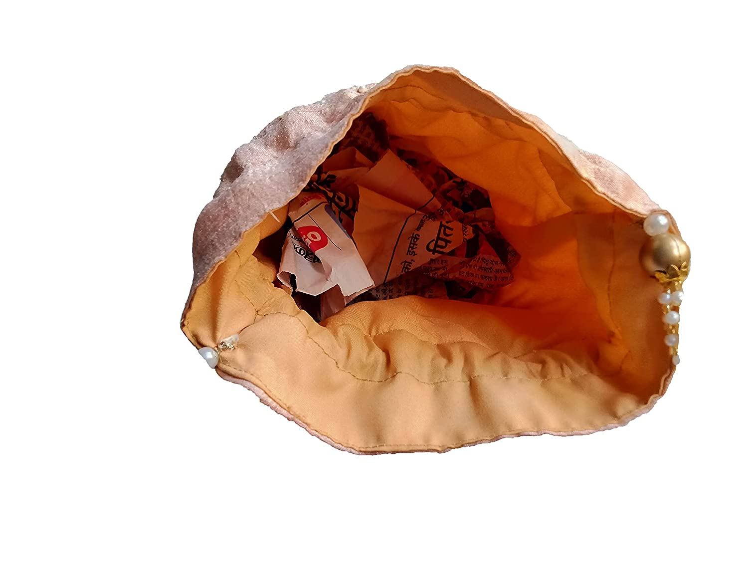 Women Handmade Peach Stylish Potli