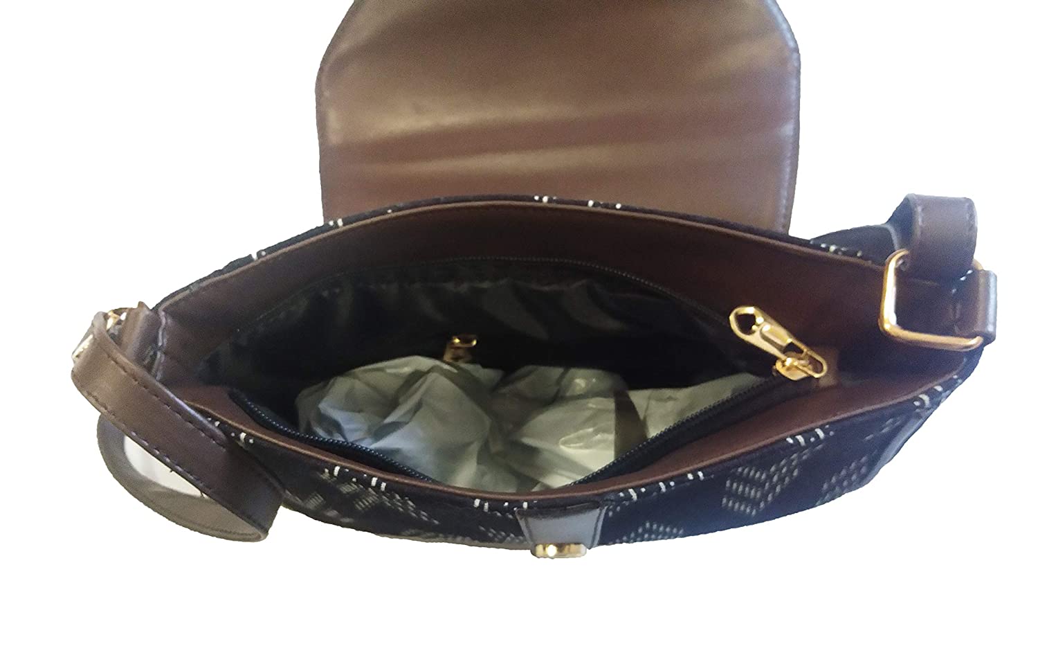 Cotton Stylish handbag (Brown Ikkat)