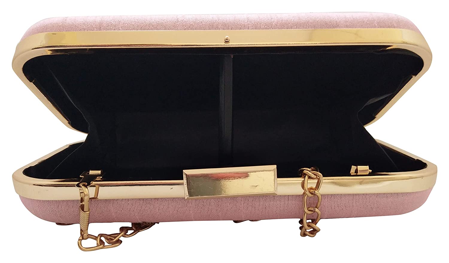 Women's Handmade Exclusive Clutch with Zardosi Handwork (Pink)