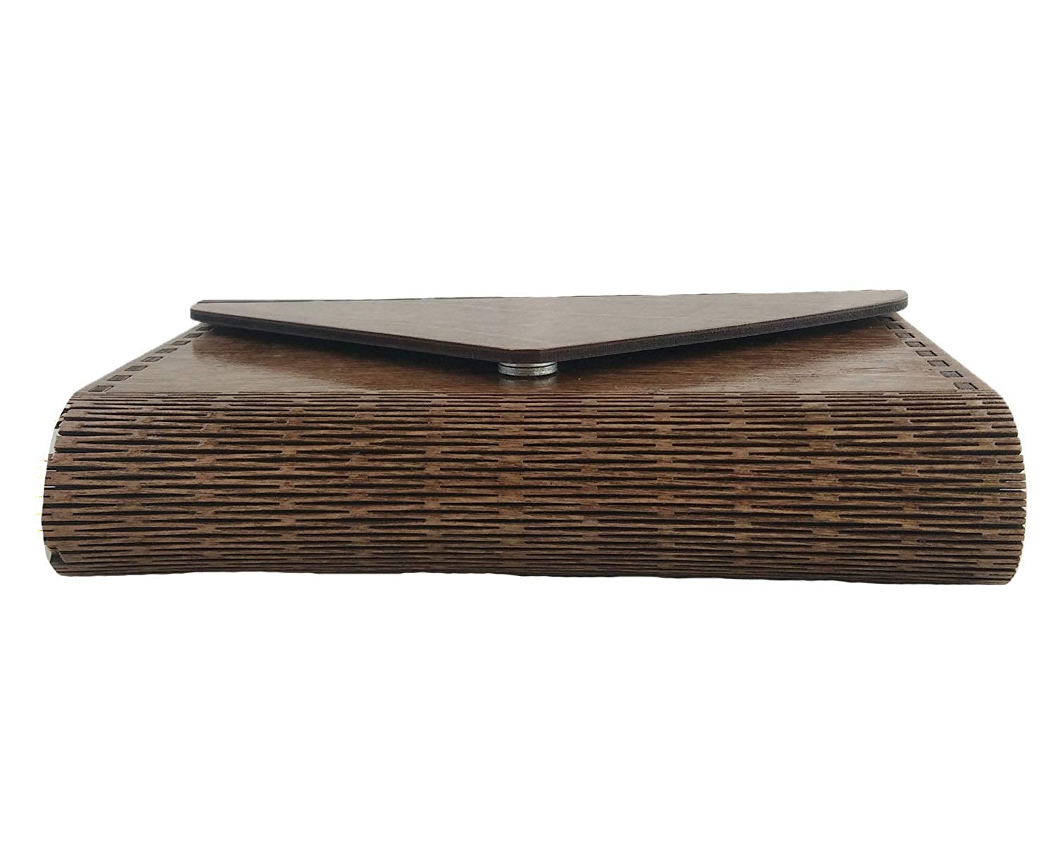 brown wooden clutch
