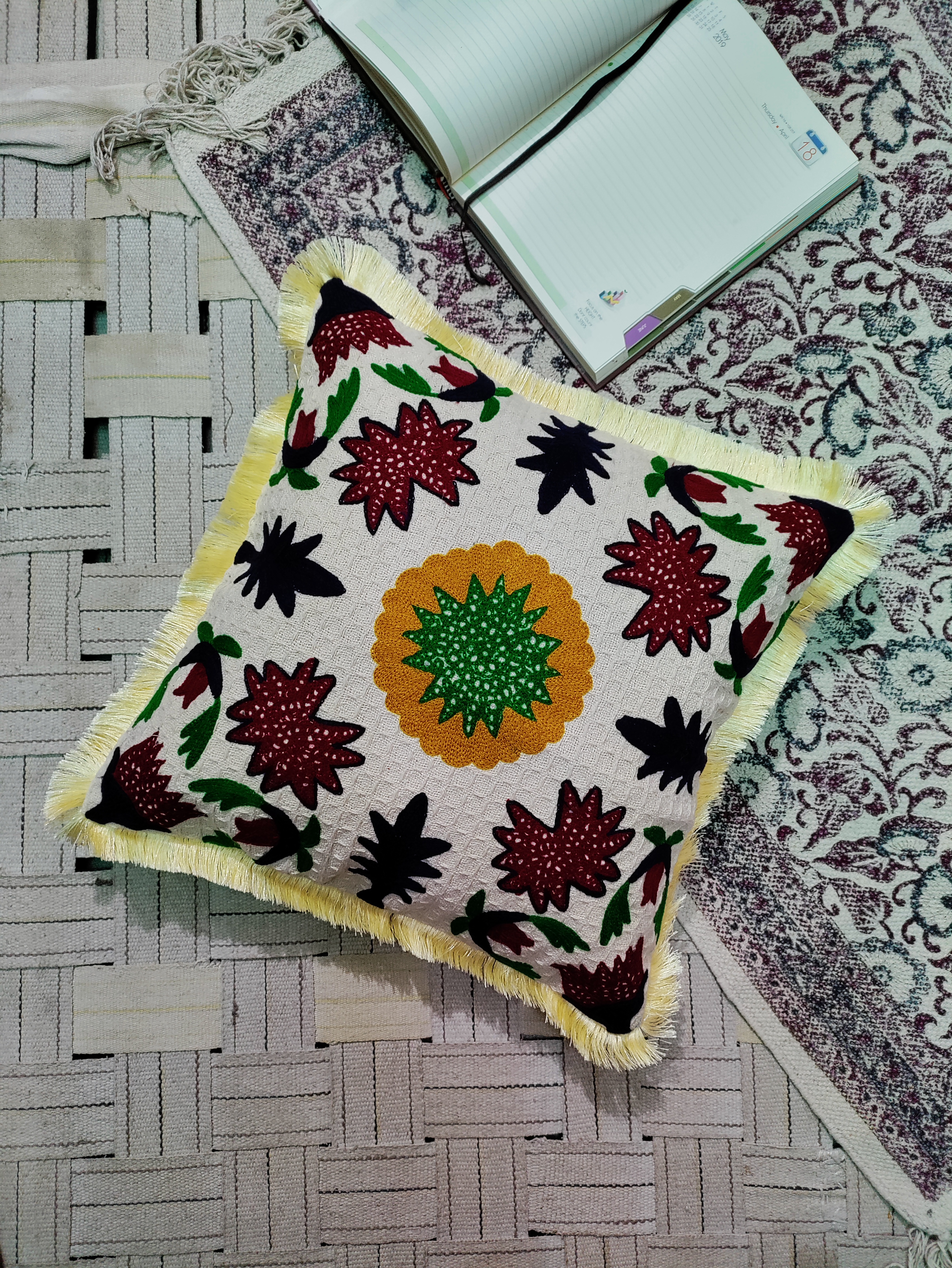suzani embroidery Cushion cover