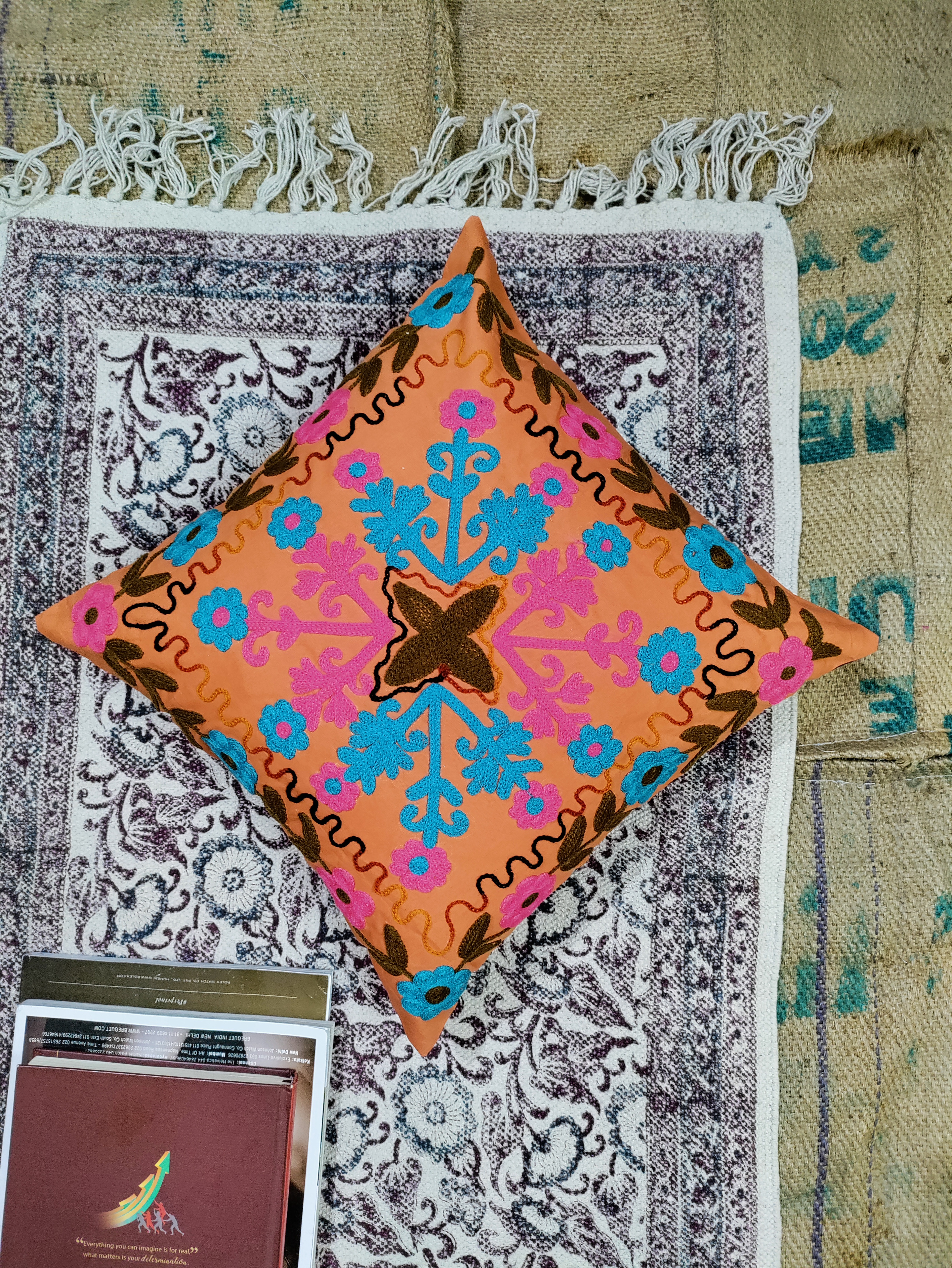 Suzani Embroidery Cushion Cover