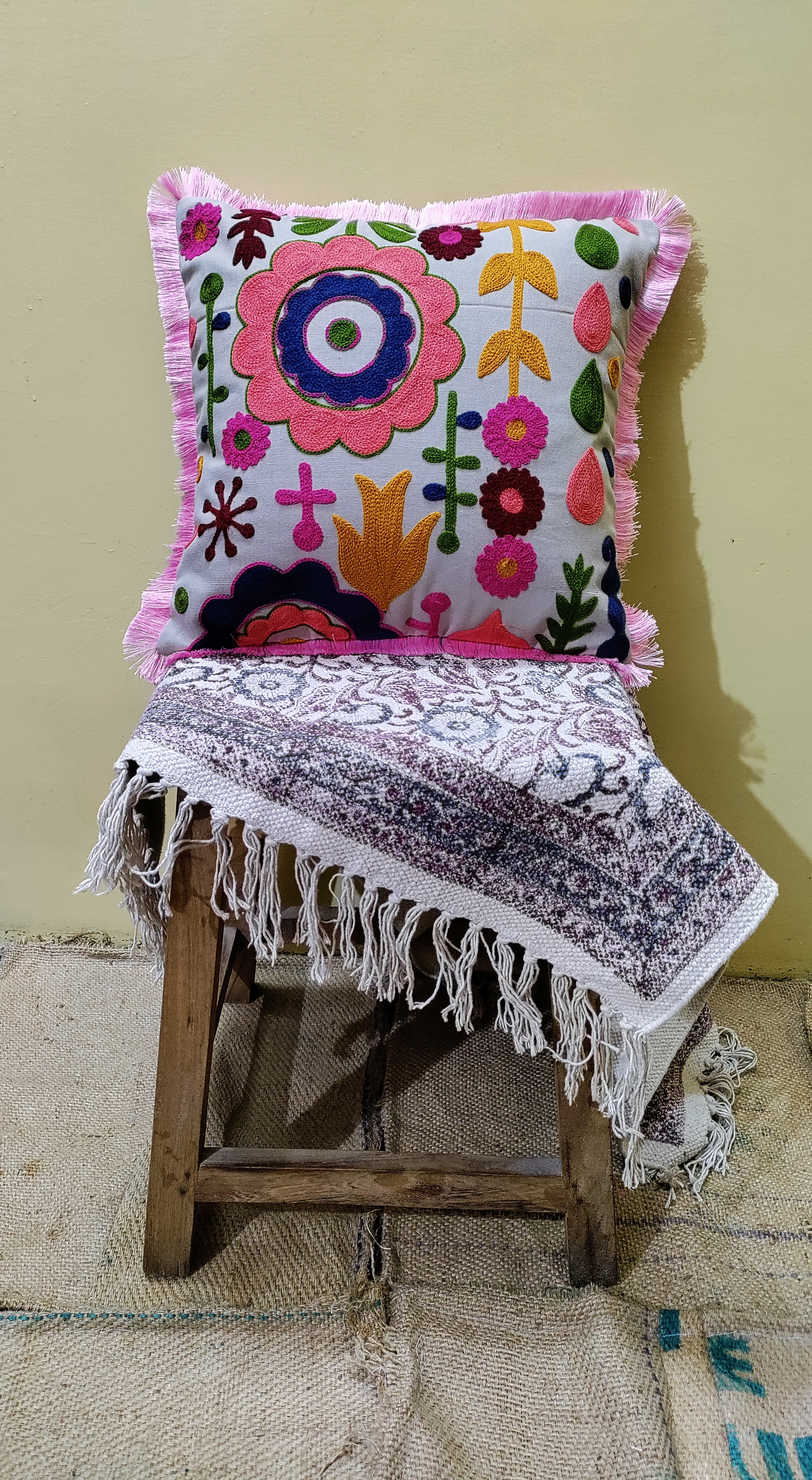 suzani Embroidery Cushion cover