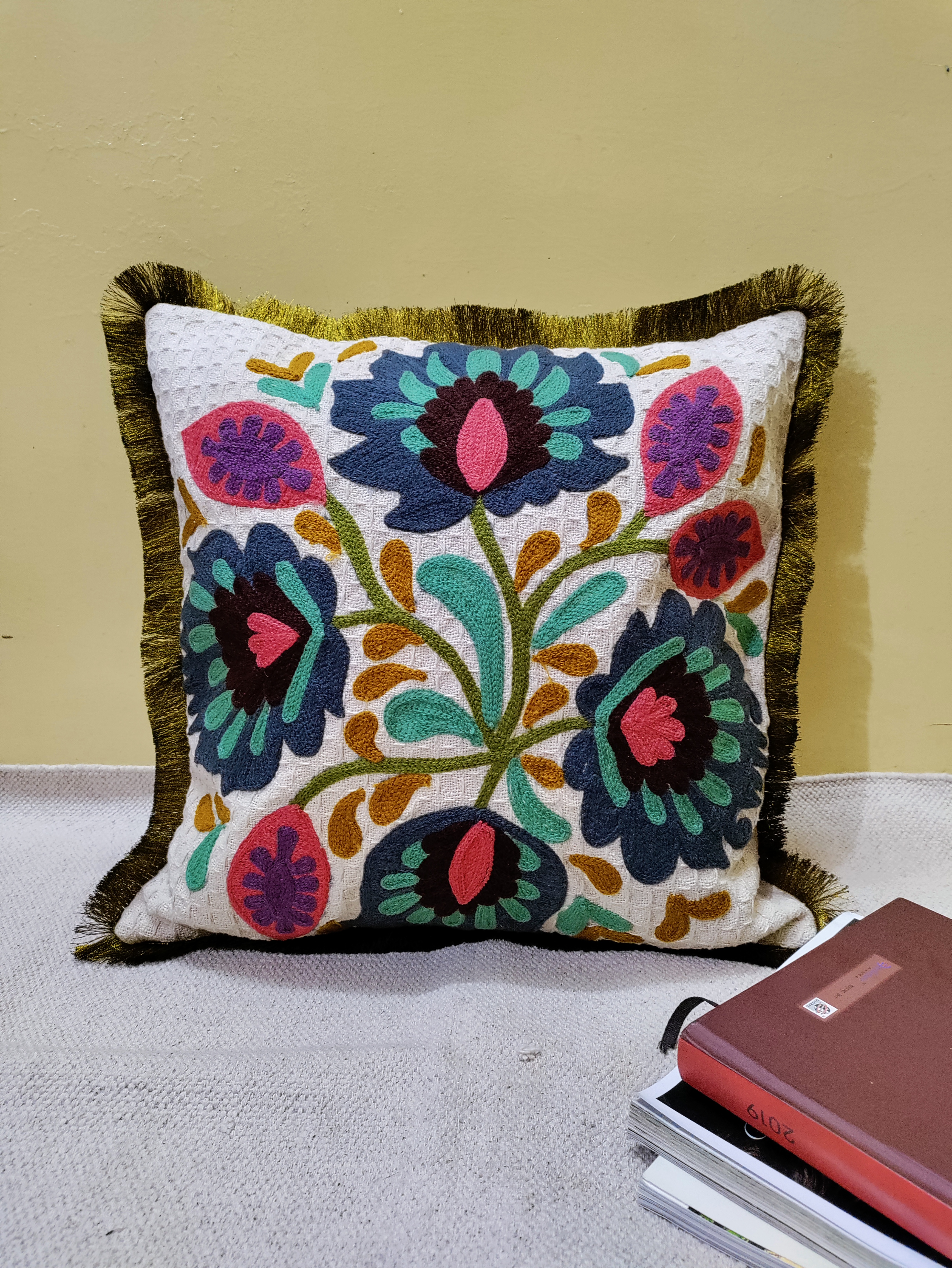 Suzani Embroidery Cushion Cover