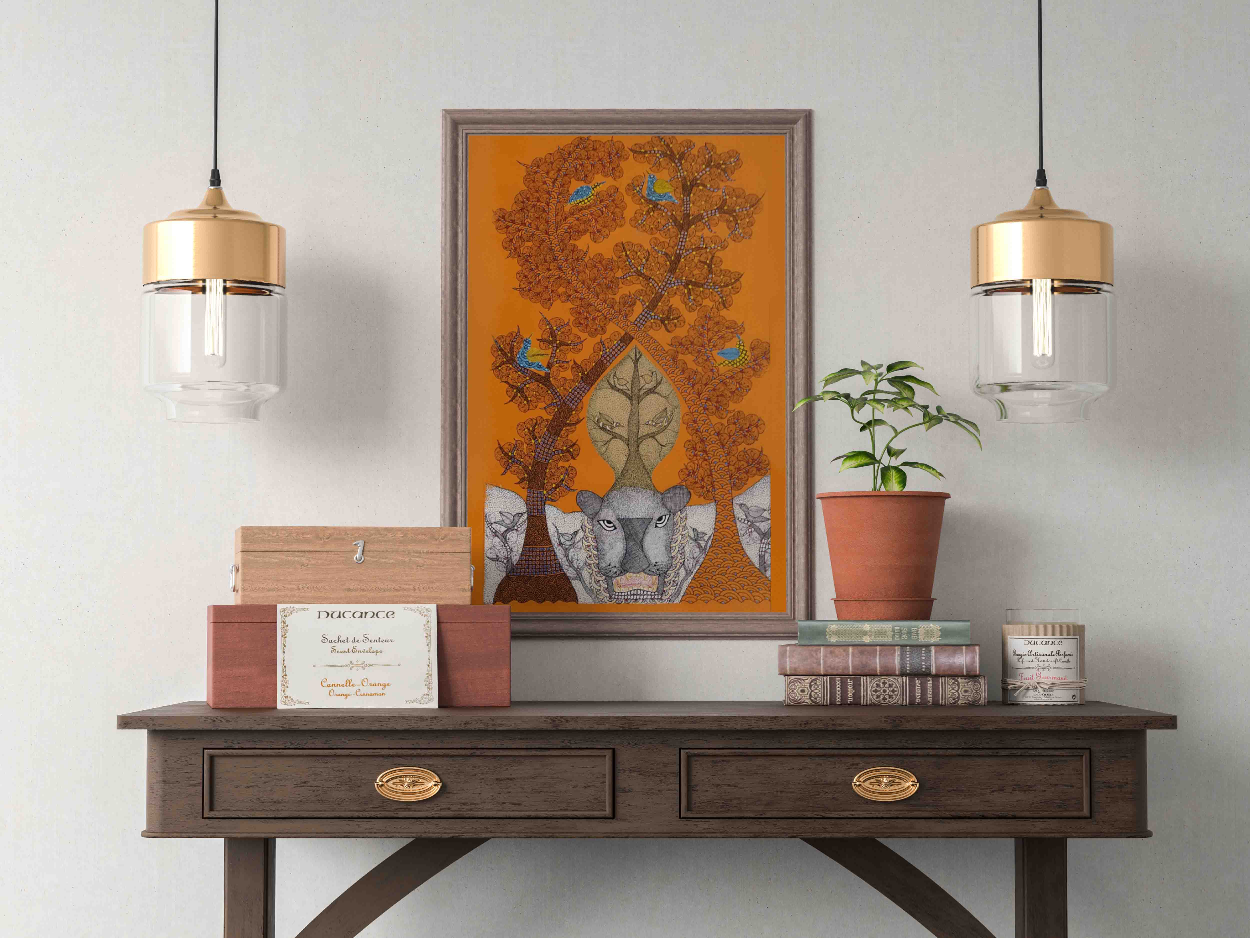 Gond painting A3 on canvas