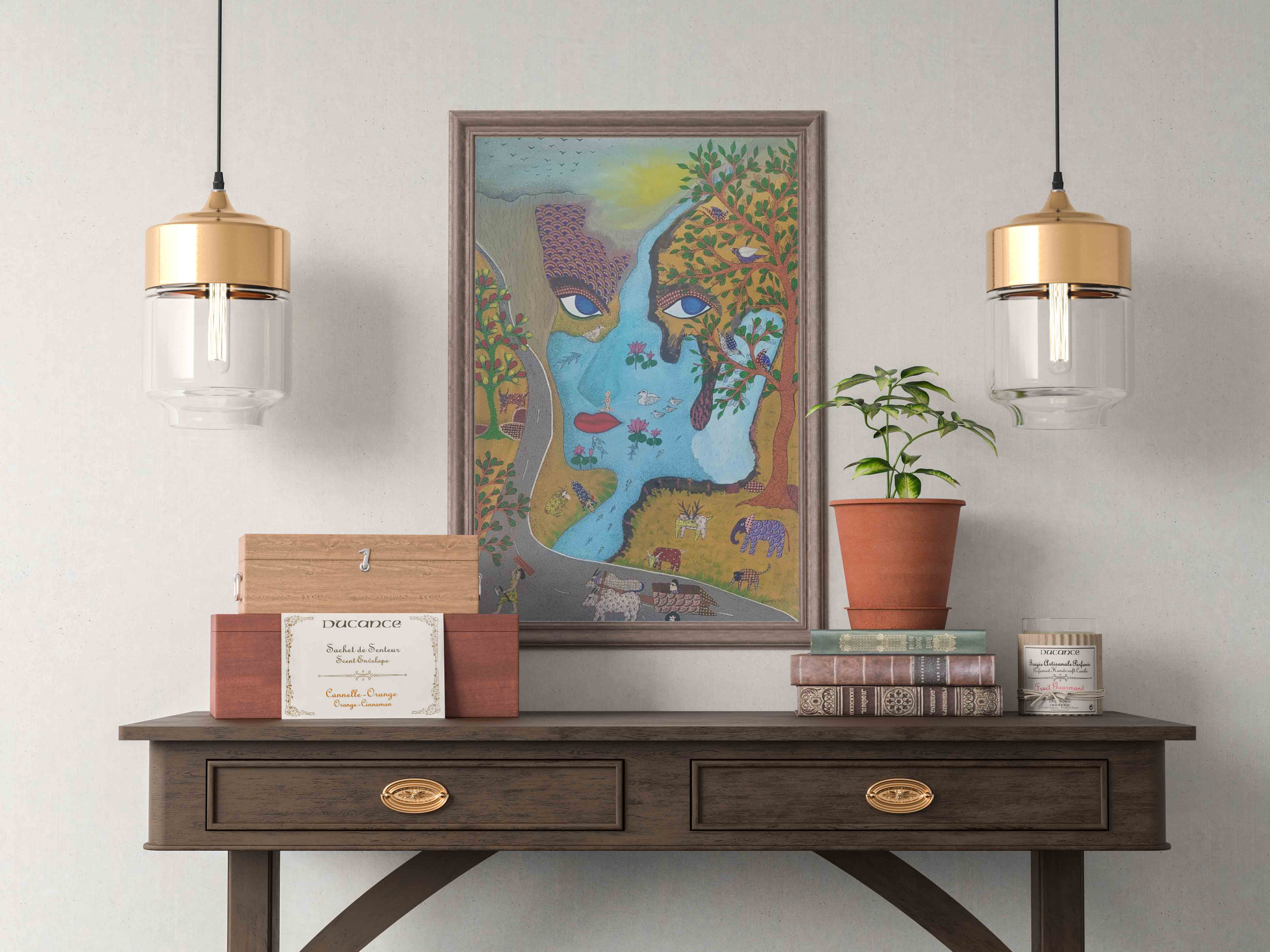 Gond painting A4 on paper