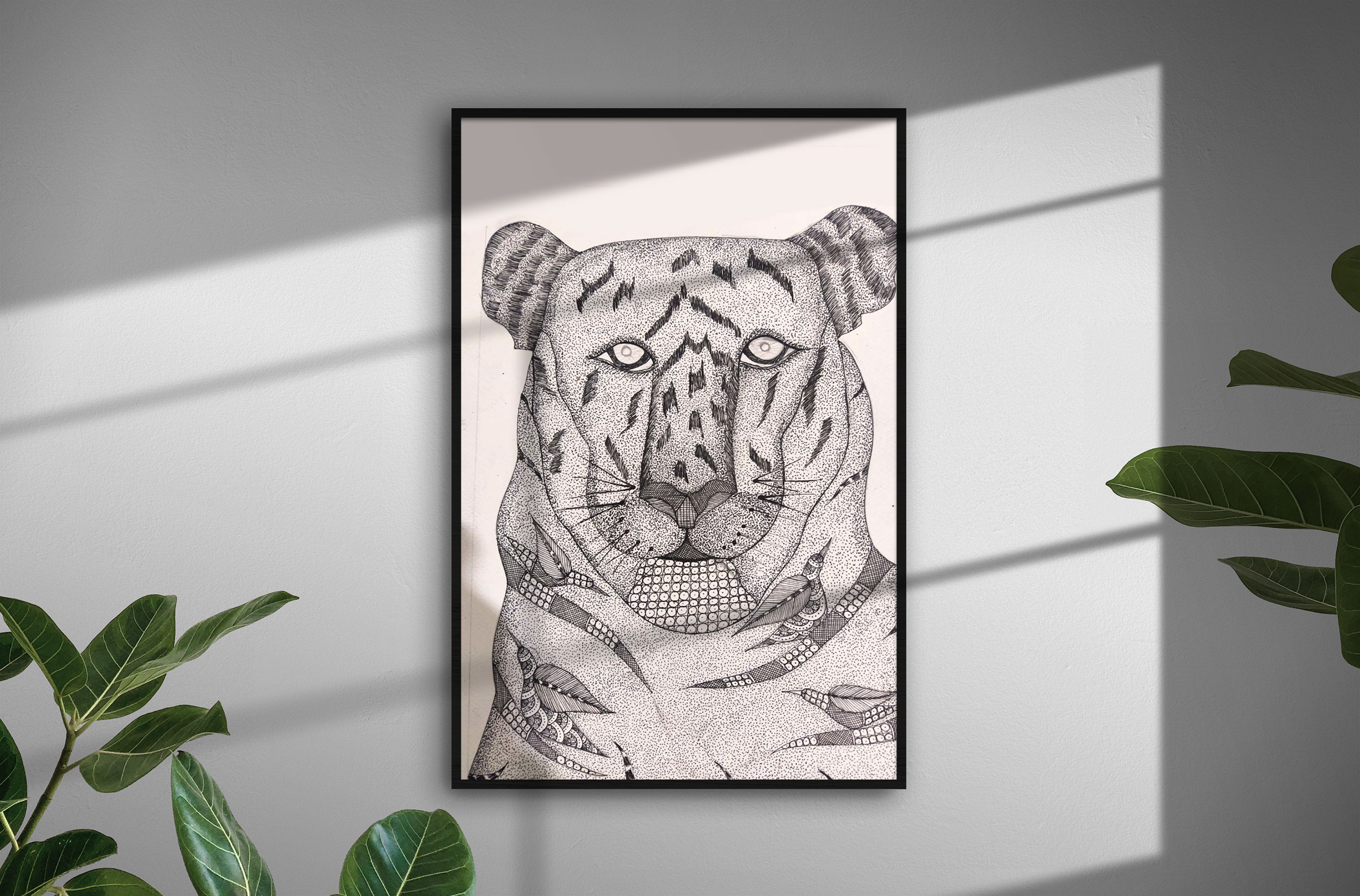 Gond painting A4 on paper