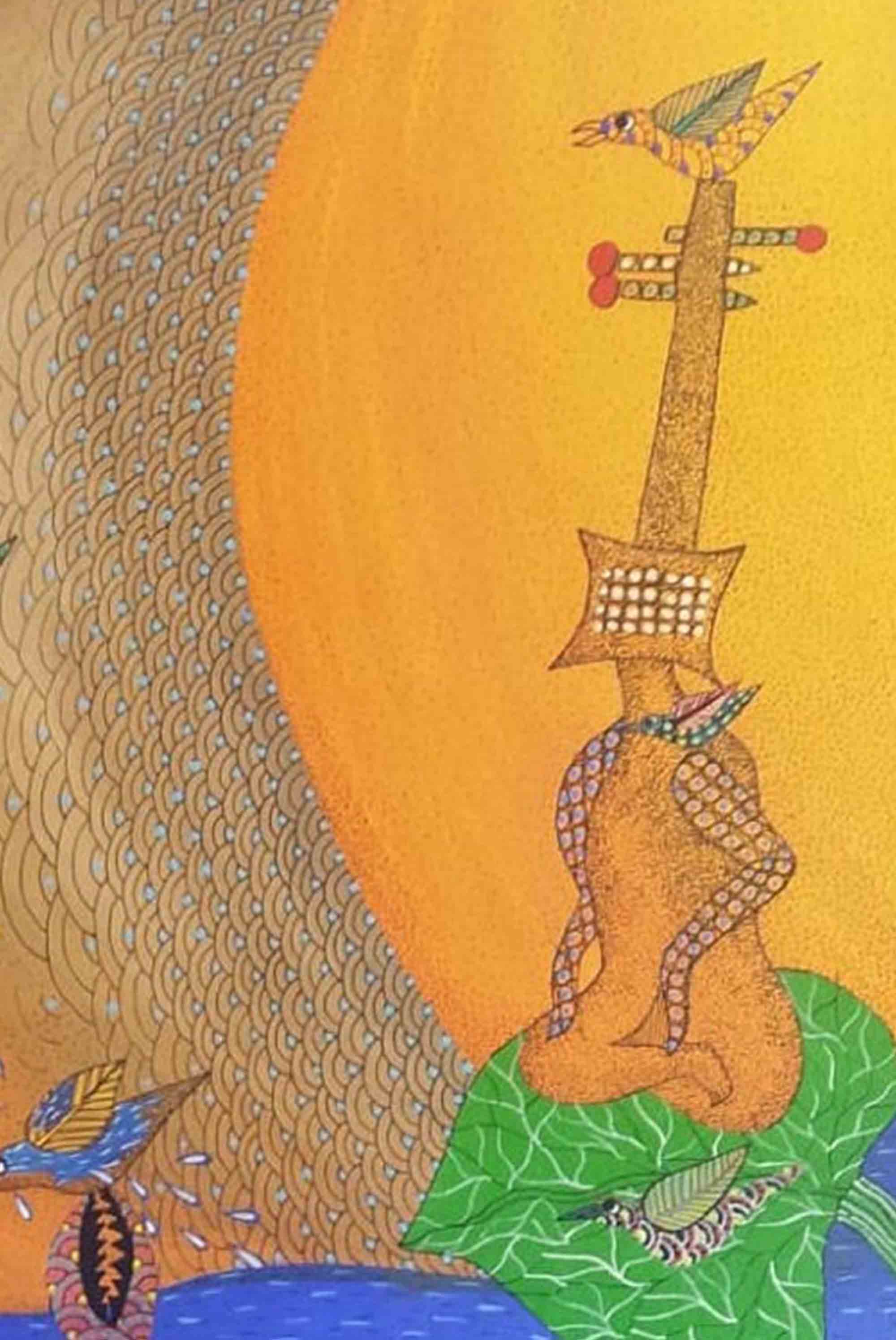 Gond painting A4 on paper