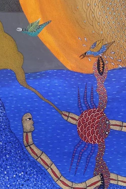 Gond painting A3 on paper