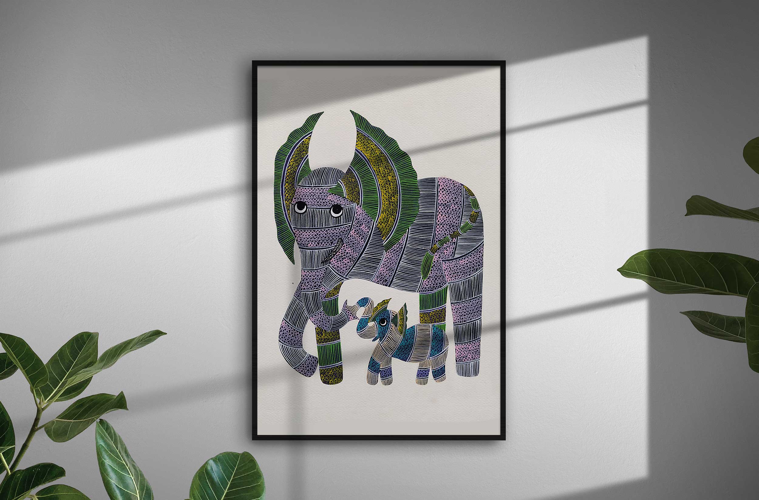 Gond painting A4 on paper