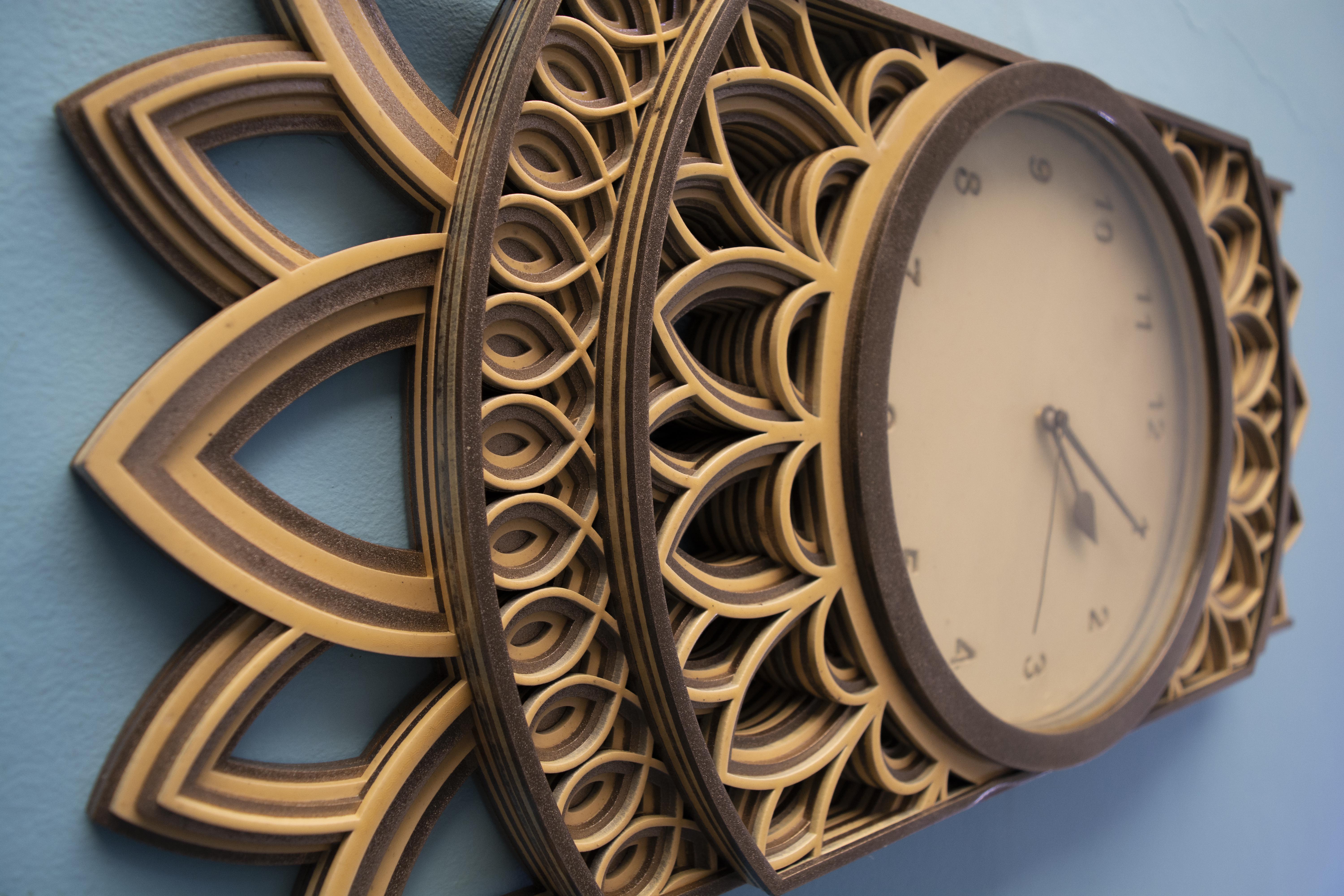 Avadhi #2 - Wall Clock Art