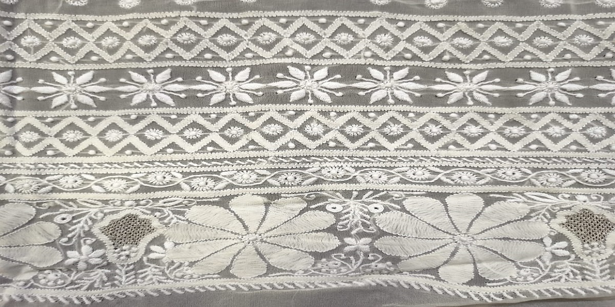 Handmade Chikankari Saree