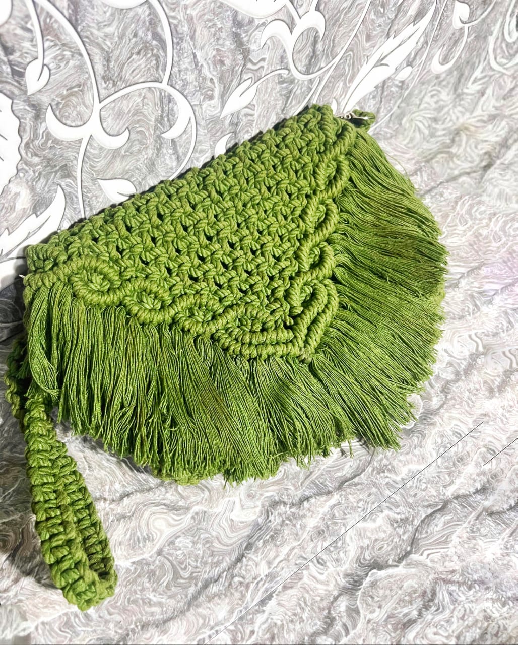 Handmade Macrame Crossbody Bag