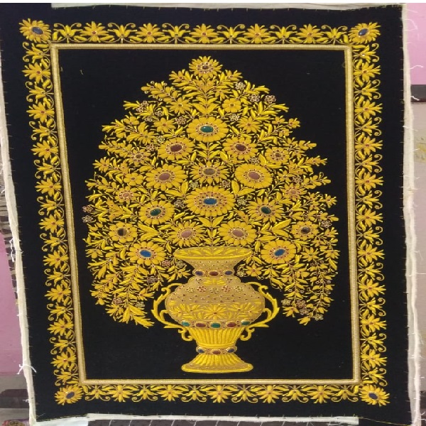 Handmade pot print carpet