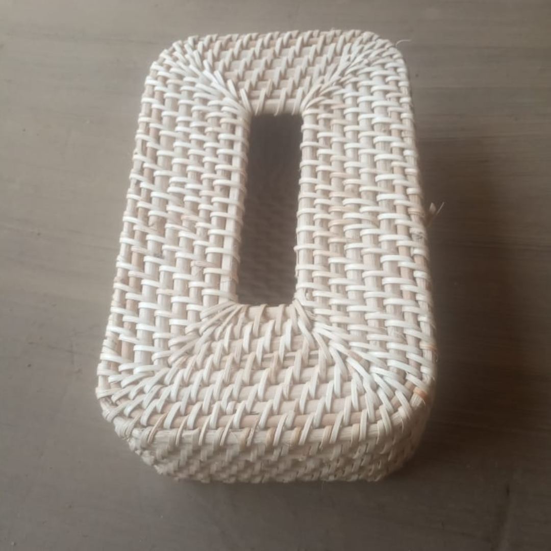 Handwoven Bamboo Tissue Box Holder (Rectangular)