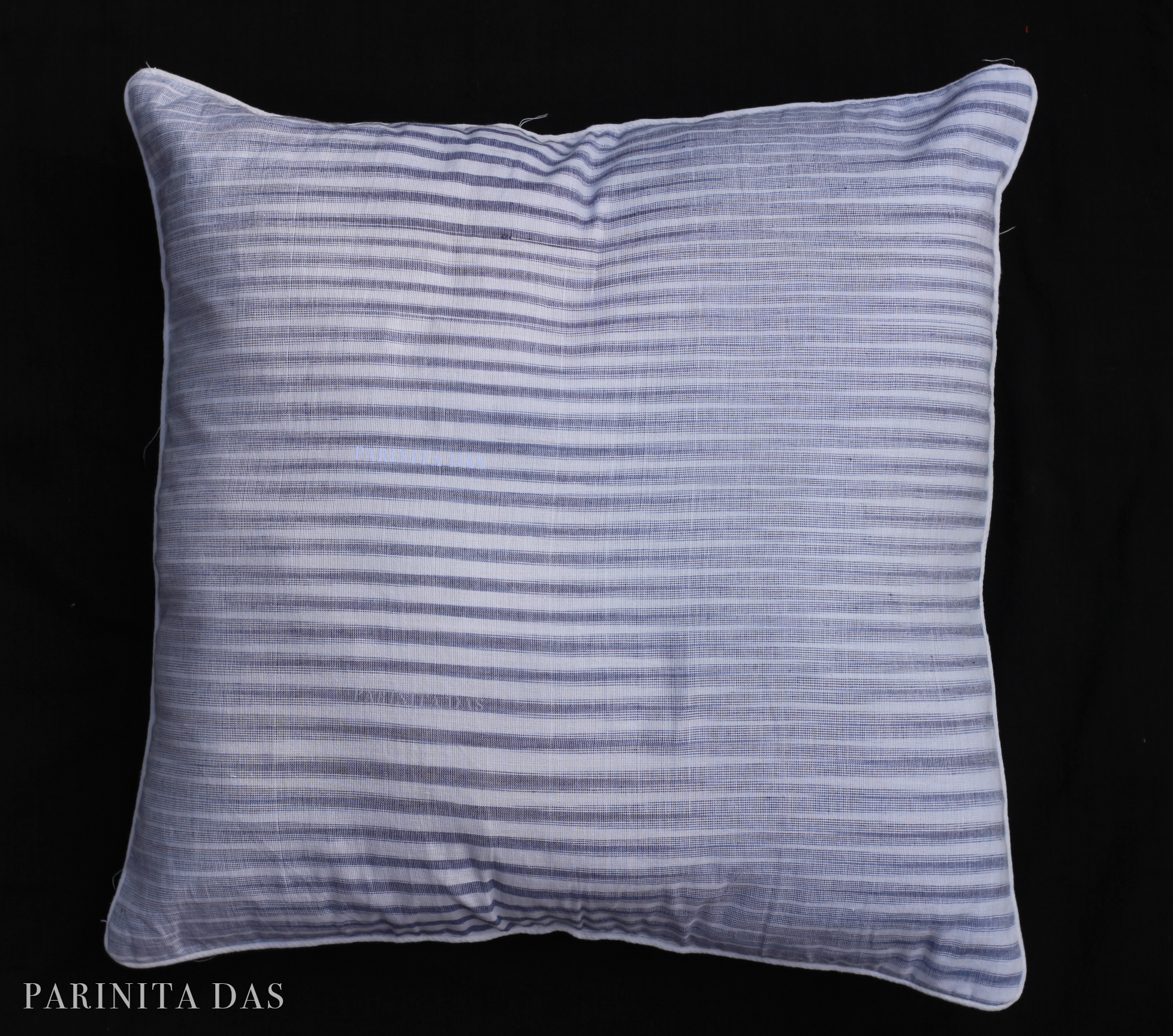 Ikat stripes 100% cotton cushion