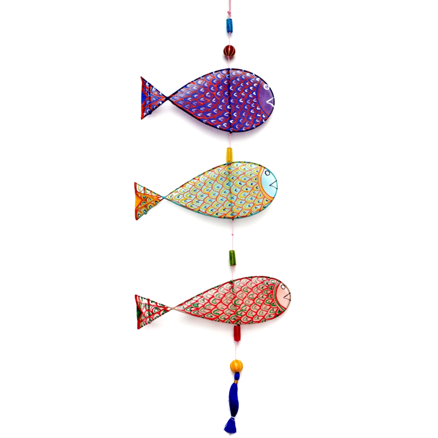 POTLI Handmade Fishes Wall Hanging (3)
