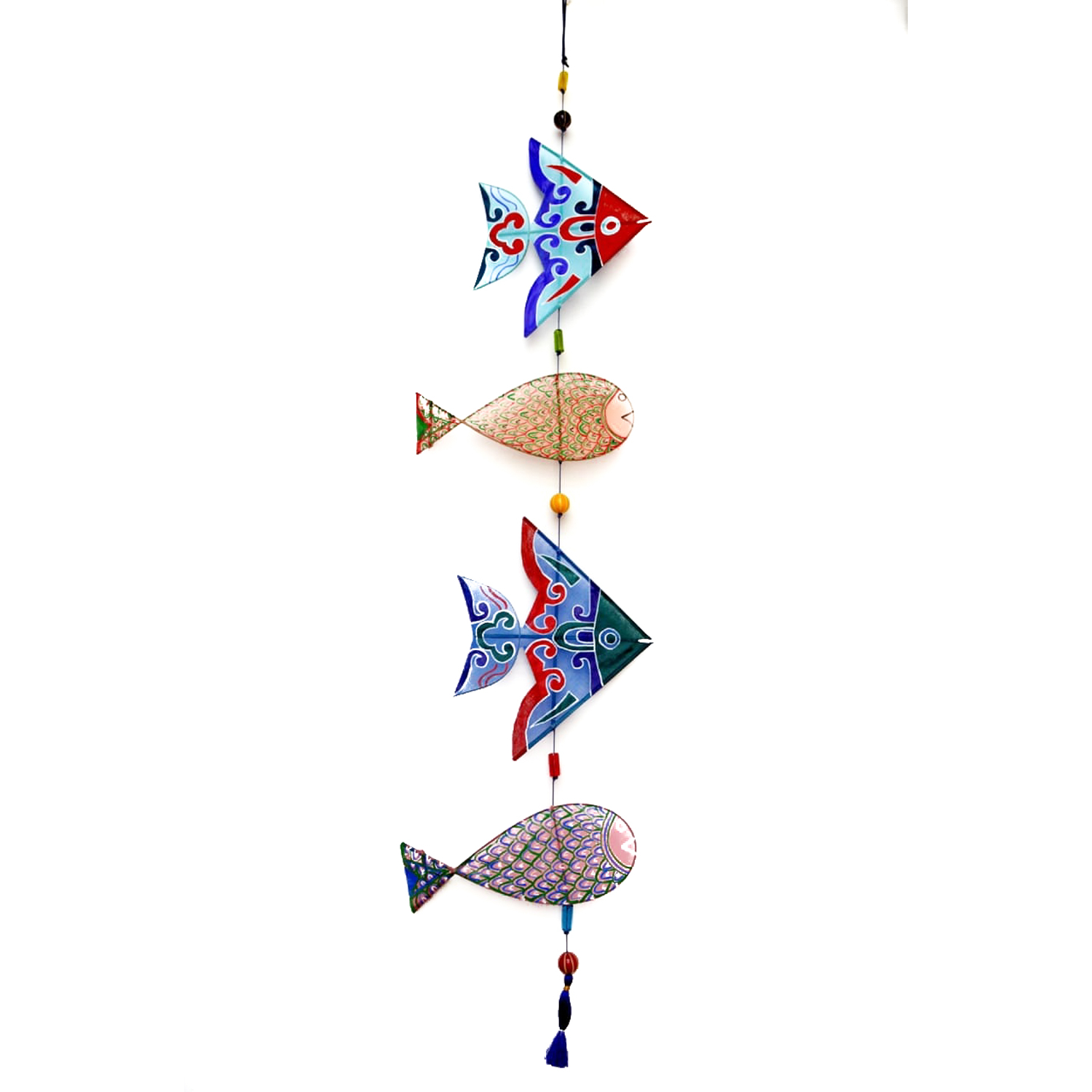 POTLI Handmade Fishes Wall Hanging (4)