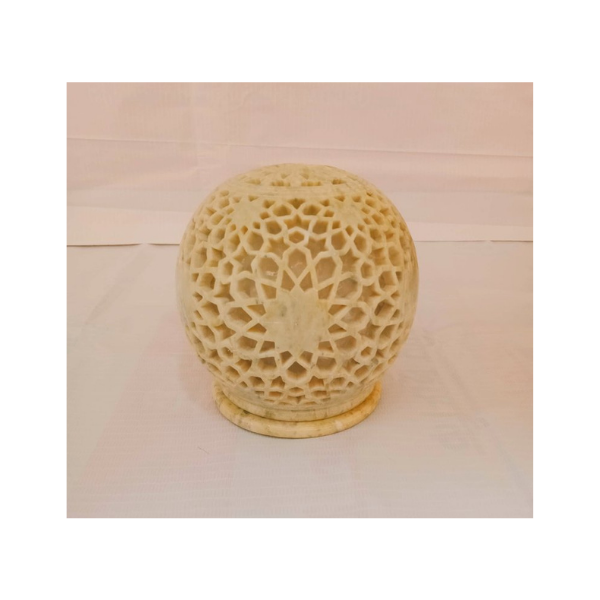 Soapstone candle holder